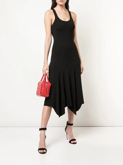 Shop Barbara Bui Sleeveless Knitted Jersey Dress In Black