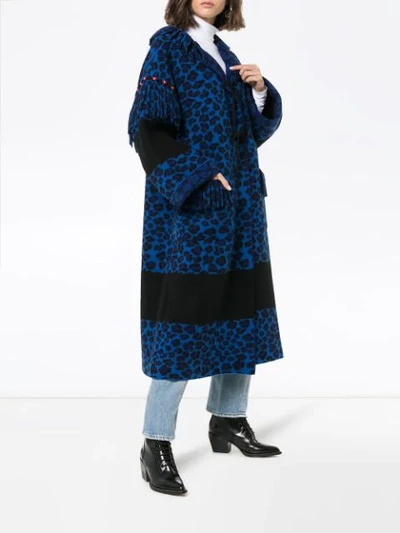 ALANUI ANIMALIER针织羊毛外套 - 蓝色