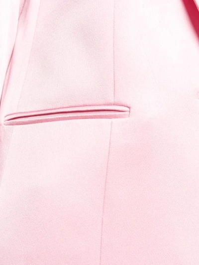 Shop Styland Satin Blazer In Pink