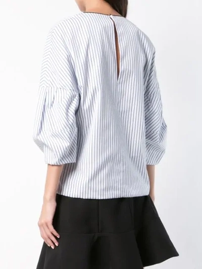 Shop Victoria Victoria Beckham Striped Blouse - White