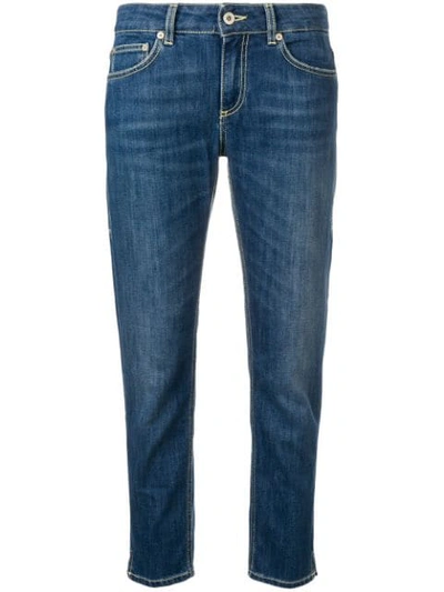 Shop Dondup Cropped Skinny Jeans In Blue