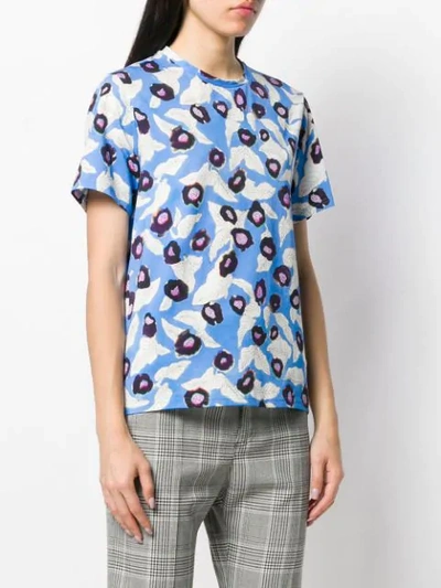 Shop Christian Wijnants Printed T-shirt In Blue