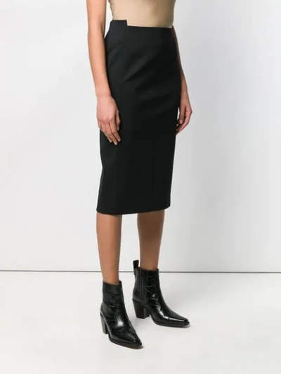 Shop Joseph Plain Pencil Skirt In Black