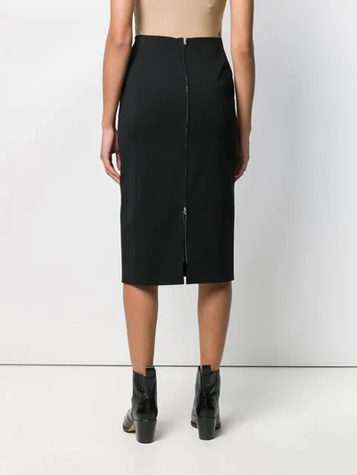 Shop Joseph Plain Pencil Skirt In Black