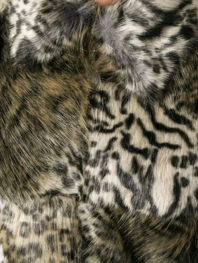Shop Stella Mccartney Leopard Print Jacket In Black