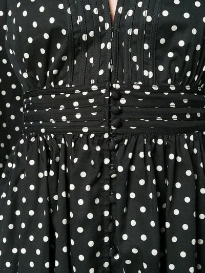 Shop Andamane Allison Polka Dot Dress In Black