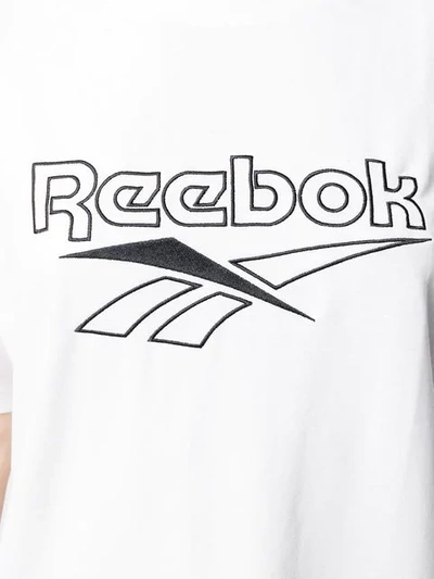 Shop Reebok Logo Print Jersey T In White