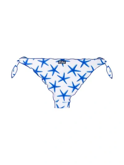 Shop Mc2 Saint Barth Starfish Print Bikini Briefs - White