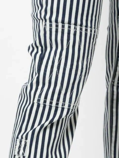 CURRENT/ELLIOTT 现代条纹长裤 - 蓝色