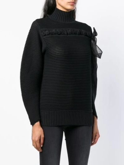 ribbed knit sweater