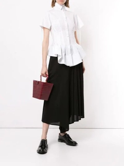 AGANOVICH PEPLUM SHIRT - 白色