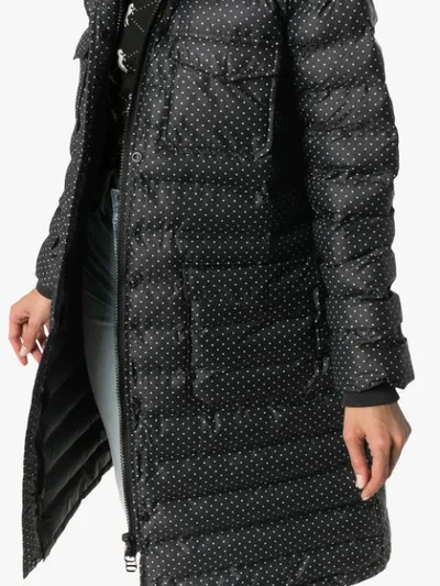 Shop Ganni Padded Foxworth Coat In Black