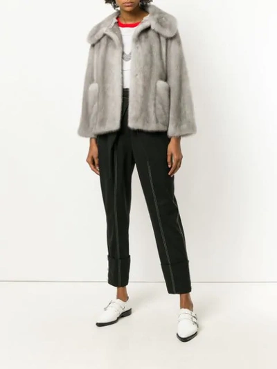 Shop Liska Cocotte Jacket In Grey