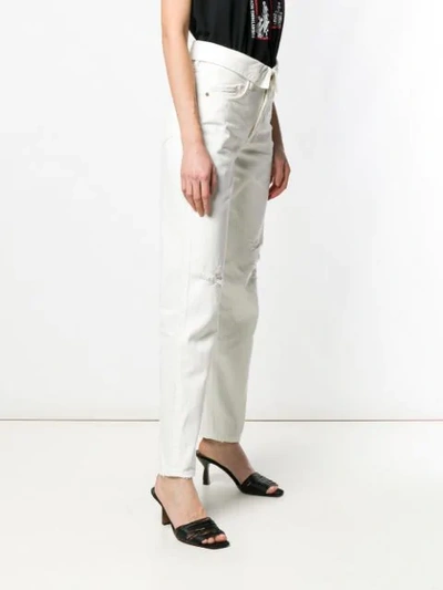 Shop Jean Atelier Straight-leg Jeans In White