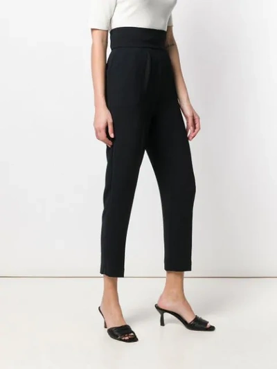 Shop Pinko Natalia High-waisted Trousers In Black