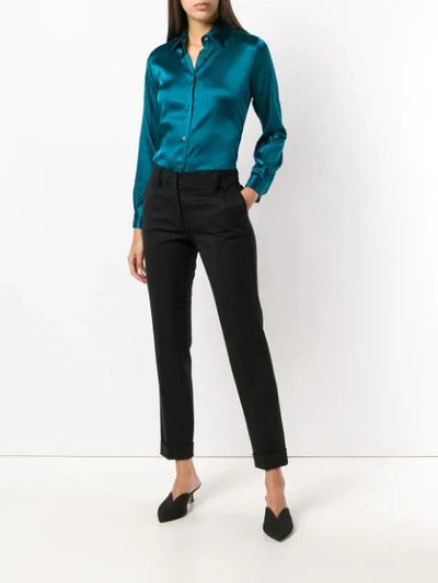 Shop Blanca Classic Evening Shirt In Blue