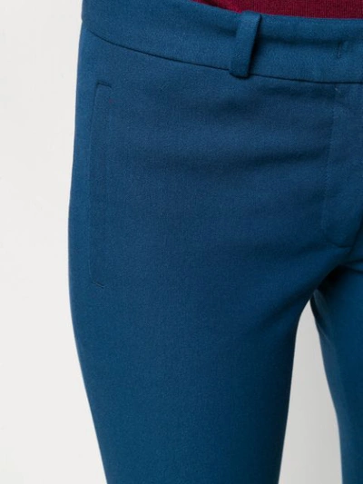 Shop Joseph Eliston Gabardine Trousers In Blue