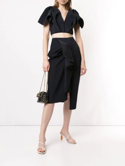 Shop Acler Crawford Skirt In Ink