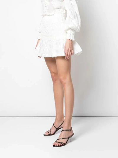 Shop Alexis Peplum Hem Skirt In White