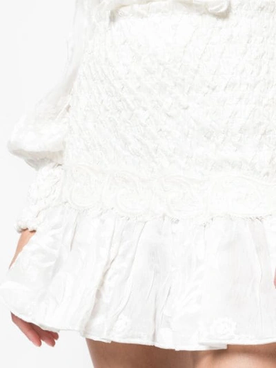 Shop Alexis Peplum Hem Skirt In White