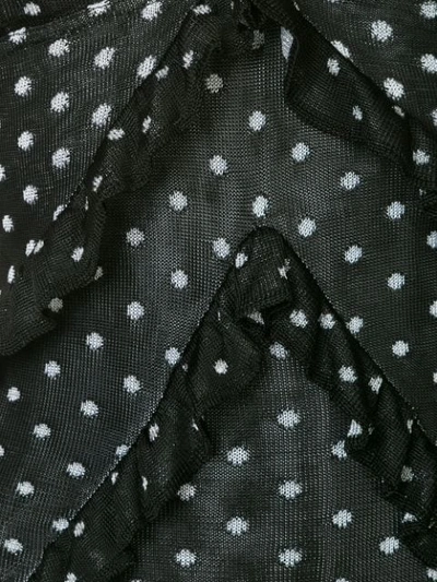 Shop Suboo Polka Dot Frilled Swim Suit - Black