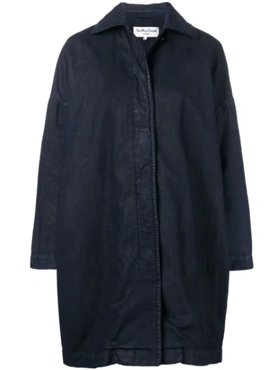 Shop Ymc You Must Create Cocoon Painted Coat In Blue