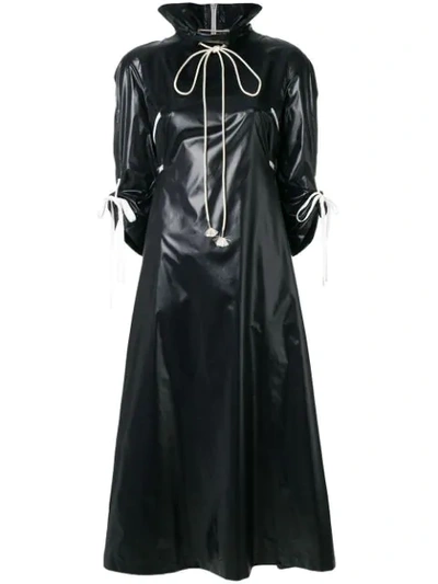 Shop Calvin Klein 205w39nyc Zip Front Trench Coat In Black