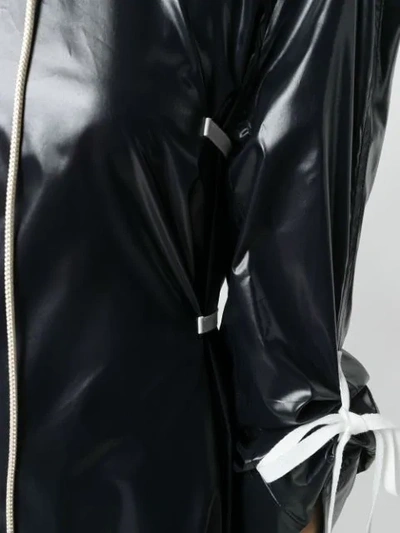 Shop Calvin Klein 205w39nyc Zip Front Trench Coat In Black
