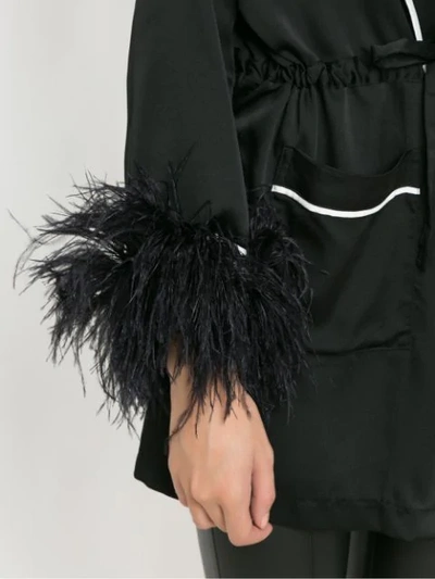 Shop Andrea Bogosian Plum Coat - Black