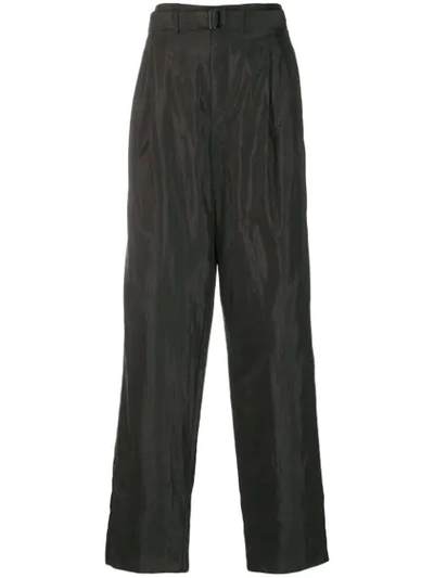 Shop Lemaire Cargo Trousers In Black