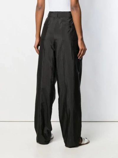Shop Lemaire Cargo Trousers In Black