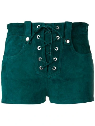 Shop Manokhi Shorts Mit Schnürung In Green
