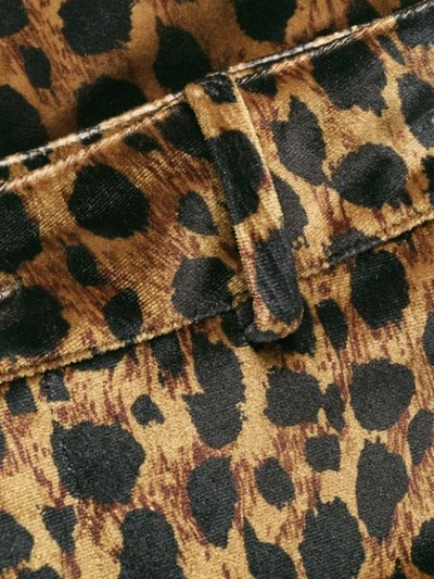 ATTICO LEOPARD PRINT TROUSERS - 棕色