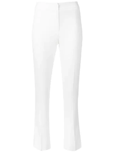 Shop Federica Tosi Slim-fit Trousers In White