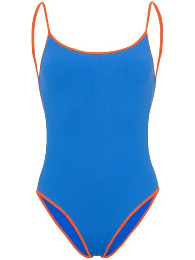 Shop Ack Fisico Swimsuit In Blue