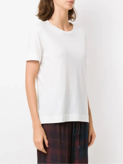 Shop Osklen Plain T-shirt In White