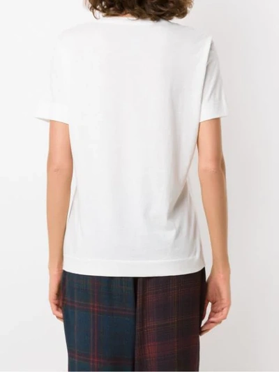 Shop Osklen Plain T-shirt In White
