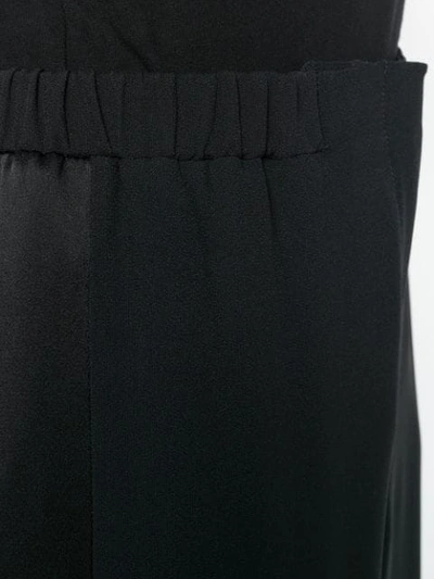 Shop Alberta Ferretti Wide Leg Trousers In Black