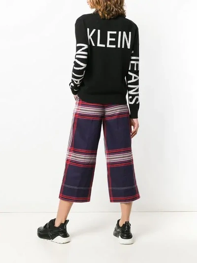 Shop Calvin Klein Jeans Est.1978 Logo Jumper In Black