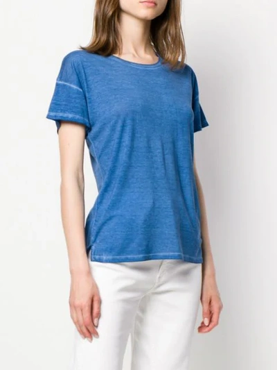 Shop Majestic Round Neck T In Blue