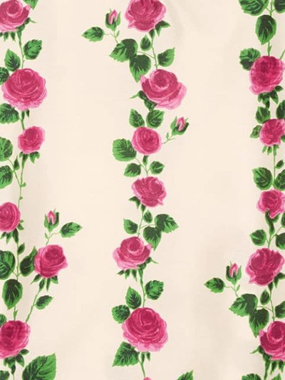 Shop Gucci Rose Garden Print Tank Top In White