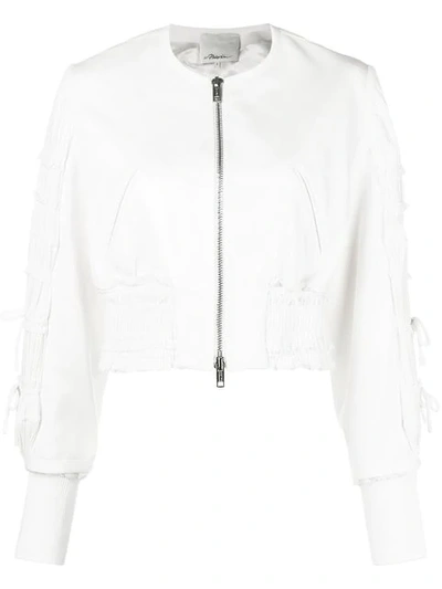 Shop 3.1 Phillip Lim / フィリップ リム Pleated Bomber Jacket In White