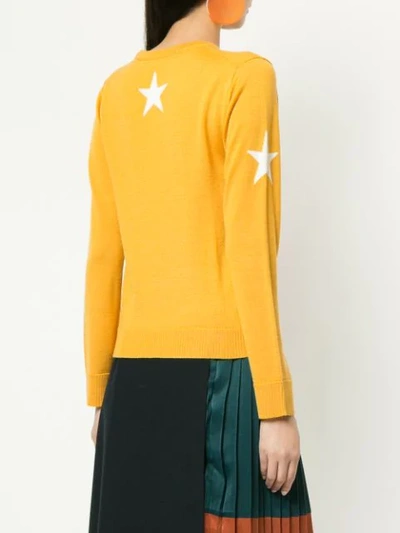 Shop Guild Prime Star Print Sweater In Yellow