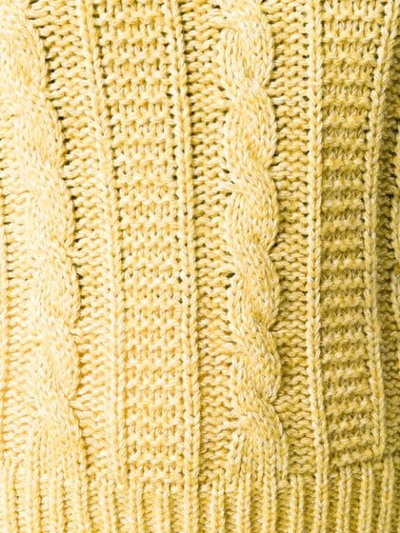 Shop Alexa Chung Knitted Sweater - Yellow