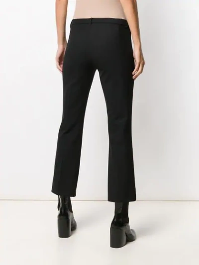 'S MAX MARA CROPPED FLARED TROUSERS - 黑色