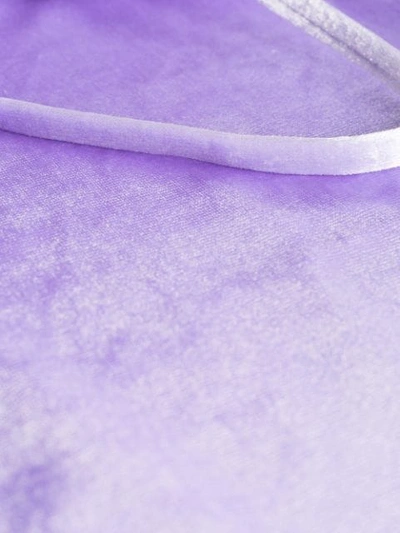 PAPER LONDON STINGRAY VELVET SWIMSUIT - 紫色