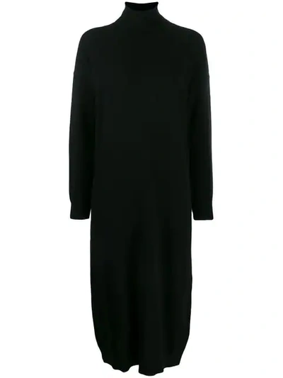 Shop Dsquared2 Roll-neck Sweater Dress In Black