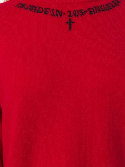 Shop Adaptation Slogan Detail Jumper In Red