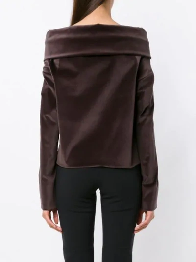 Shop Gloria Coelho Kimono Oversized Cardigan In Brown