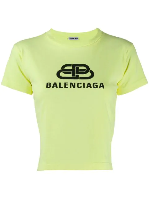 balenciaga neon green t shirt